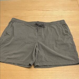 GAP Men's Soft Cotton Khaki Casual Drawstring Shorts Charcoal/Gray XXL